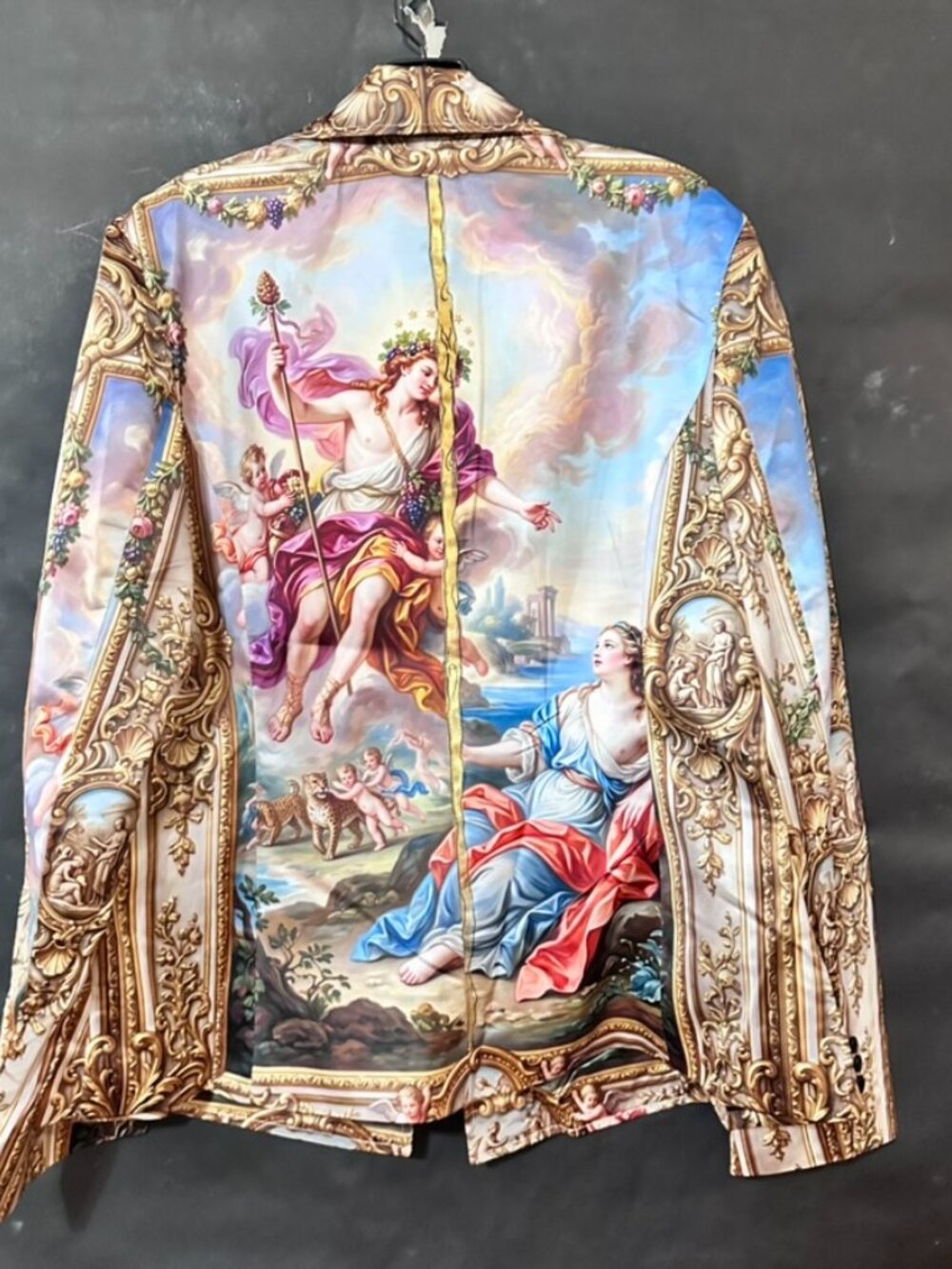 Conceptual Subculture Custom Bespoke Baroque Satin Blazer Size Large Rococo Myth - Picture 5 of 16